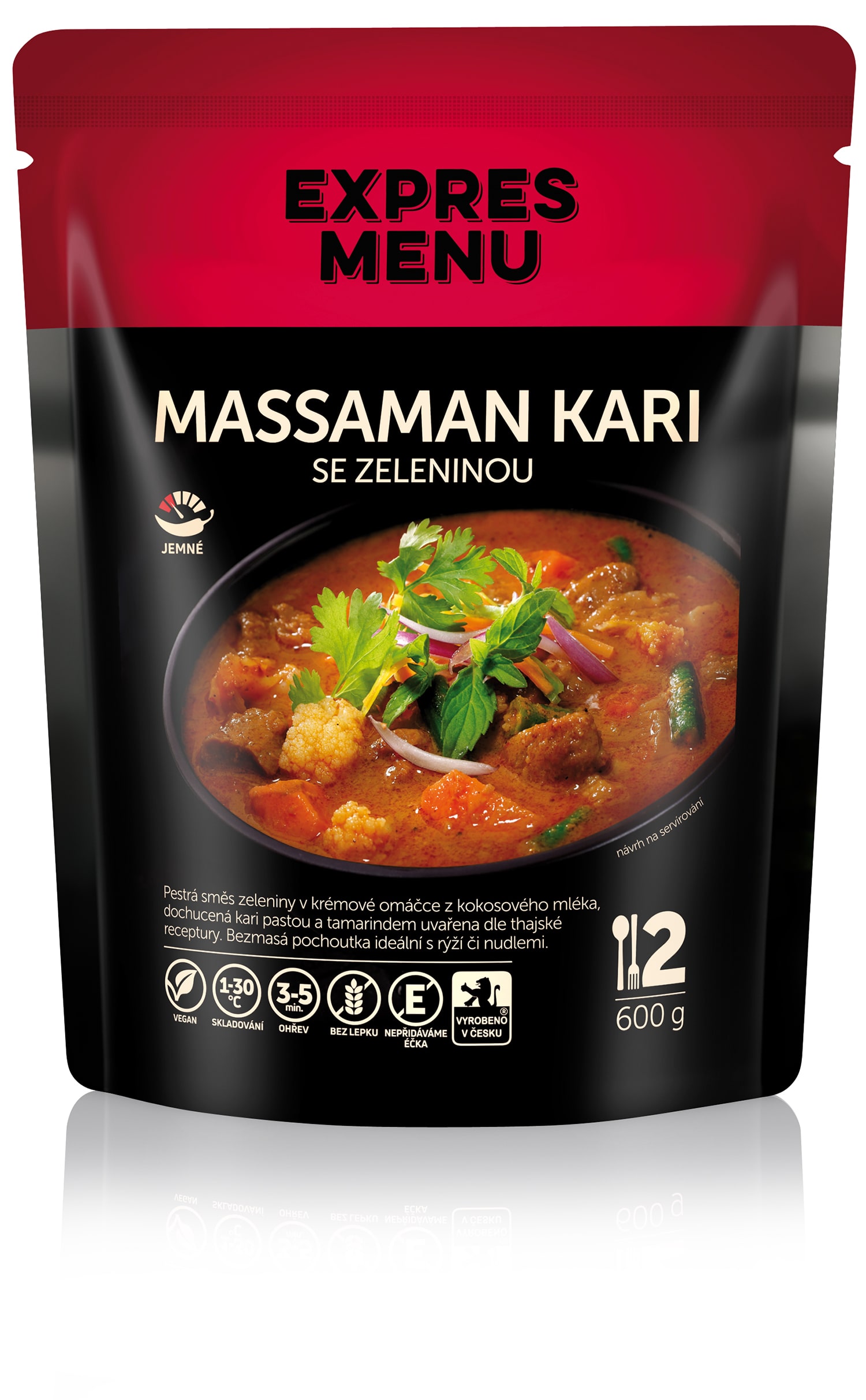 Massaman kari se zeleninou (2 porce) - 600g